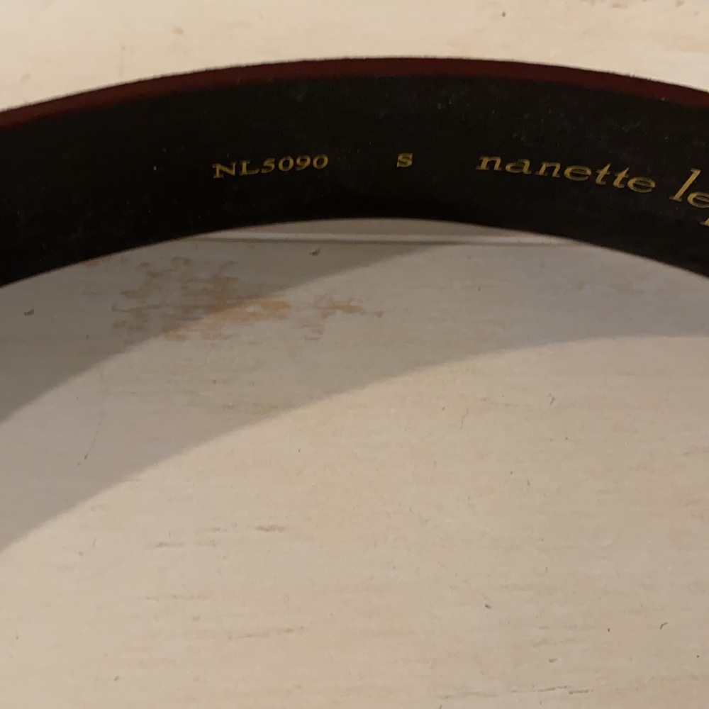 Nanette Lepore Metallic Leather Belt - Picture 7 of 8